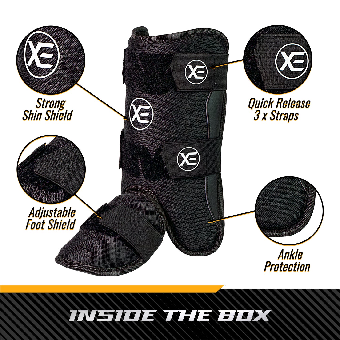 Baseball Leg Guard - Batter's Leg Guard with Adjustable Straps for Youth and Adult