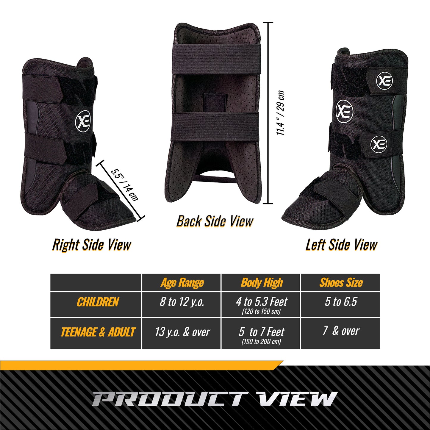 Baseball Leg Guard - Batter's Leg Guard with Adjustable Straps for Youth and Adult