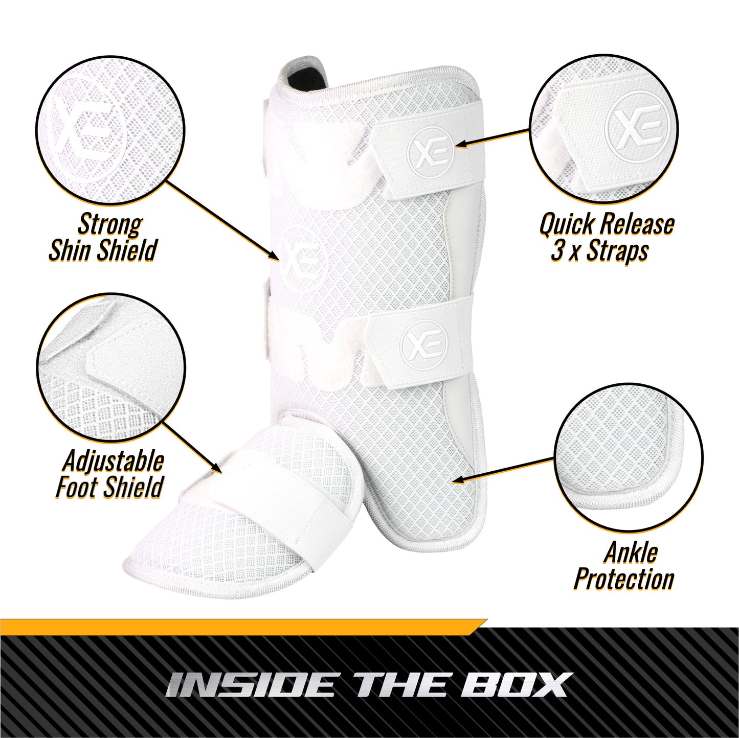 Baseball Leg Guard - Batter's Leg Guard with Adjustable Straps for Youth and Adult