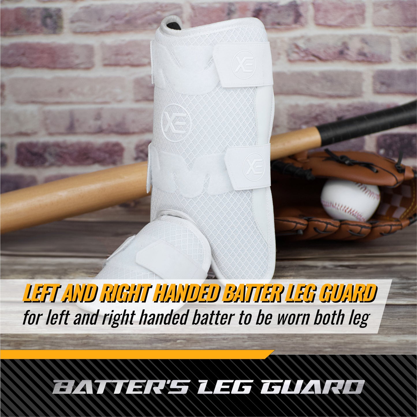 Baseball Leg Guard - Batter's Leg Guard with Adjustable Straps for Youth and Adult